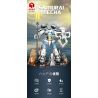 JUHANG TECHNOLOGY 670 non  CHIẾN BINH TITAN MECH bộ đồ chơi xếp lắp ráp ghép mô hình SAMURAI MECHA 1588 khối
