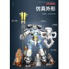 JUHANG TECHNOLOGY 670 non  CHIẾN BINH TITAN MECH bộ đồ chơi xếp lắp ráp ghép mô hình SAMURAI MECHA 1588 khối