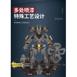 JUHANG TECHNOLOGY 670 non  CHIẾN BINH TITAN MECH bộ đồ chơi xếp lắp ráp ghép mô hình SAMURAI MECHA 1588 khối