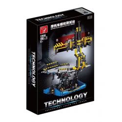 TA GAOLE T2016 2016 non  GHẾ THỬ NGHIỆM MÔ PHỎNG XE MÁY bộ đồ chơi xếp lắp ráp ghép mô hình  MOTORCYCLE SIMULATION TEST BENCH Kỹ Thuật Công Nghệ Cao Mô Hình Phương Tiện 1201 khối