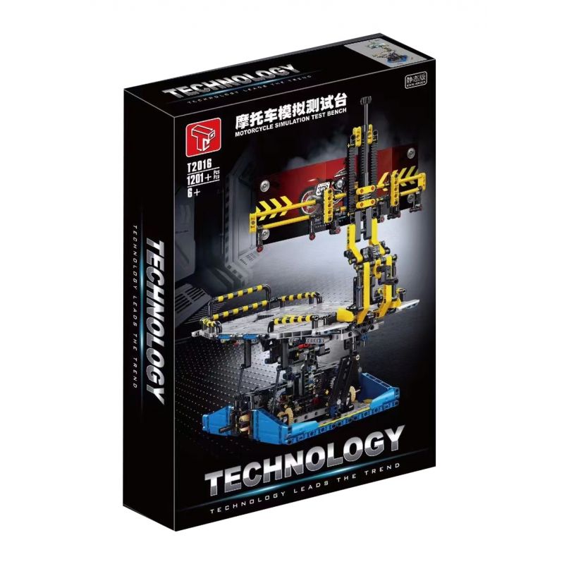 TA GAOLE T2016 2016 non  GHẾ THỬ NGHIỆM MÔ PHỎNG XE MÁY bộ đồ chơi xếp lắp ráp ghép mô hình  MOTORCYCLE SIMULATION TEST BENCH Kỹ Thuật Công Nghệ Cao Mô Hình Phương Tiện 1201 khối