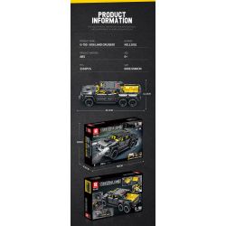 REOBRIX 11001 non  BRABUS G700 6X6 bộ đồ chơi xếp lắp ráp ghép mô hình  G-700（6X6 OFF ROAD） Kỹ Thuật Công Nghệ Cao Mô Hình Phương Tiện 2162 khối
