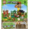 PRCK 63128 non  SENTRY KIỂM TRA 4 PHONG CÁCH bộ đồ chơi xếp lắp ráp ghép mô hình Minecraft MY WORLD Game Xây Dựng 495 khối
