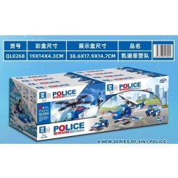 ZHEGAO QL0268 0268 non  LỰC LƯỢNG CẢNH SÁT KADIFEI 4 KIỂU bộ đồ chơi xếp lắp ráp ghép mô hình Police 293 khối