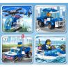 ZHEGAO QL0268 0268 non  LỰC LƯỢNG CẢNH SÁT KADIFEI 4 KIỂU bộ đồ chơi xếp lắp ráp ghép mô hình Police 293 khối