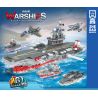 ZHEGAO QL2123 2123 non  TÀU SƠN ĐÔNG 8 TỔ HỢP bộ đồ chơi xếp lắp ráp ghép mô hình Military Army WARSHIP FIGHTING PIONEER Quân Sự Bộ Đội 993 khối