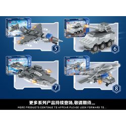 ZHEGAO QL2123 2123 non  TÀU SƠN ĐÔNG 8 TỔ HỢP bộ đồ chơi xếp lắp ráp ghép mô hình Military Army WARSHIP FIGHTING PIONEER Quân Sự Bộ Đội 993 khối