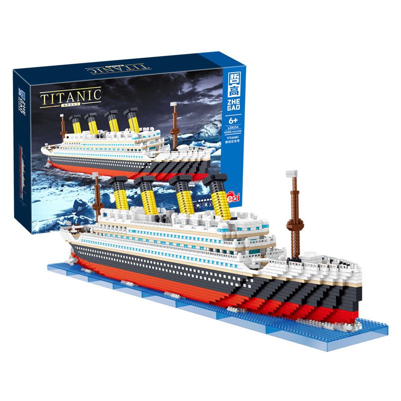 ZHEGAO LZ8235 8235 non  TÀU TITANIC bộ đồ chơi xếp lắp ráp ghép mô hình Creator Sáng Tạo 4404 khối