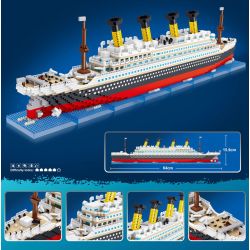ZHEGAO LZ8235 8235 non  TÀU TITANIC bộ đồ chơi xếp lắp ráp ghép mô hình Creator Sáng Tạo 4404 khối