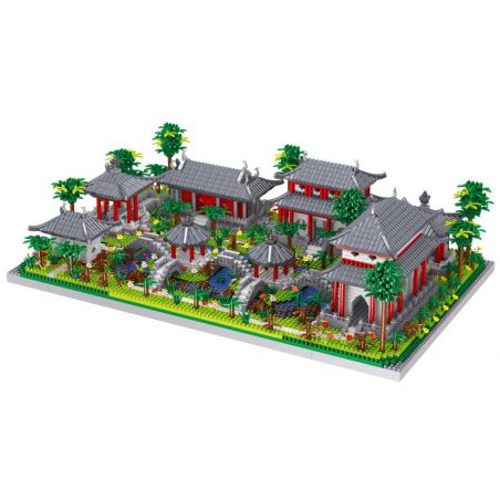 ZHEGAO LZ8239 8239 non  VƯỜN TÔ CHÂU bộ đồ chơi xếp lắp ráp ghép mô hình Architecture Công Trình Kiến Trúc 4174 khối