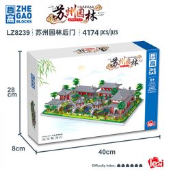 ZHEGAO LZ8239 8239 non  VƯỜN TÔ CHÂU bộ đồ chơi xếp lắp ráp ghép mô hình Architecture Công Trình Kiến Trúc 4174 khối