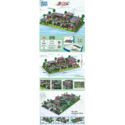 ZHEGAO LZ8239 8239 non  VƯỜN TÔ CHÂU bộ đồ chơi xếp lắp ráp ghép mô hình Architecture Công Trình Kiến Trúc 4174 khối