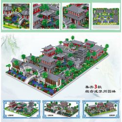 ZHEGAO LZ8239 8239 non  VƯỜN TÔ CHÂU bộ đồ chơi xếp lắp ráp ghép mô hình Architecture Công Trình Kiến Trúc 4174 khối