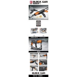 SEMBO 702941 non  SÚNG TIỂU LIÊN KIỂU 56 bộ đồ chơi xếp lắp ráp ghép mô hình BLOCK GUN 806 khối