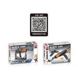 SEMBO 702941 non  SÚNG TIỂU LIÊN KIỂU 56 bộ đồ chơi xếp lắp ráp ghép mô hình BLOCK GUN 806 khối