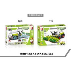 SEMBO 710000 non  MÁY GẶT NGÔ bộ đồ chơi xếp lắp ráp ghép mô hình TECHNIQUE 2023 khối