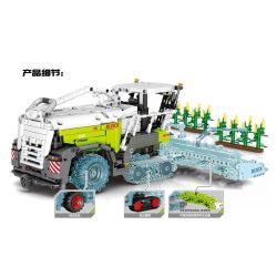 SEMBO 710000 non  MÁY GẶT NGÔ bộ đồ chơi xếp lắp ráp ghép mô hình TECHNIQUE 2023 khối