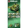 SEMBO 203119 non  XE TĂNG HẠNG TRUNG KIỂU 59 bộ đồ chơi xếp lắp ráp ghép mô hình Military Army TYPE 59 MEDIUM TANK Quân Sự Bộ Đội 366 khối