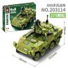 SEMBO 203114 non  XE CHIẾN ĐẤU BỘ BINH 8X8 bộ đồ chơi xếp lắp ráp ghép mô hình Military Army 8X8 INFANTRY FIGHTING CEHICLE Quân Sự Bộ Đội 275 khối