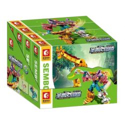 SEMBO 103262 103263 103264 103265 non  NGƯỜI BẢO VỆ VÙNG ĐẤT HOANG 4 PHONG CÁCH bộ đồ chơi xếp lắp ráp ghép mô hình Therion Totems 927 khối