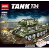 LWCK 90046 non  XE TĂNG T-34 bộ đồ chơi xếp lắp ráp ghép mô hình Military Army TANK T34 Quân Sự Bộ Đội 2136 khối
