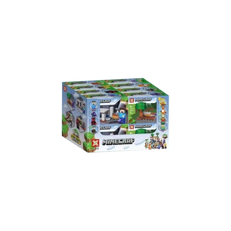 SX 1076 non  MỎ NHỎ bộ đồ chơi xếp lắp ráp ghép mô hình Minecraft Game Xây Dựng