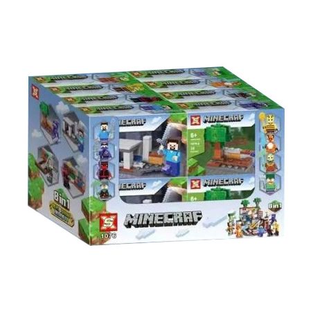SX 1076 non  MỎ NHỎ bộ đồ chơi xếp lắp ráp ghép mô hình Minecraft Game Xây Dựng