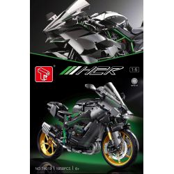 TA GAOLE T4019 4019 non  MÔ TÔ KAWASAKI H2R TỶ LỆ 1:5 tỷ lệ 1:5 bộ đồ chơi xếp lắp ráp ghép mô hình  Kỹ Thuật Công Nghệ Cao Mô Hình Phương Tiện 1809 khối