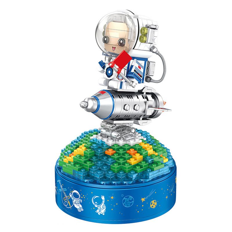 PanlosBrick 656018 Panlos Brick 656018 non  BIỂN SAO bộ đồ chơi xếp lắp ráp ghép mô hình Space Exploration CREATIVE MUSIC BOX Thám Hiểm Không Gian 546 khối