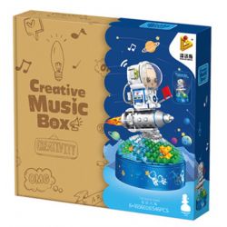 PanlosBrick 656018 Panlos Brick 656018 non  BIỂN SAO bộ đồ chơi xếp lắp ráp ghép mô hình Space Exploration CREATIVE MUSIC BOX Thám Hiểm Không Gian 546 khối