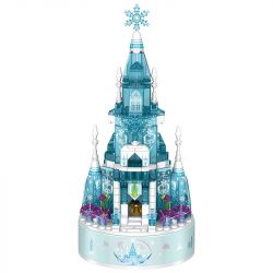 PanlosBrick 656016 Panlos Brick 656016 non  PHÁO ĐÀI TUYẾT bộ đồ chơi xếp lắp ráp ghép mô hình Frozen CREATIVE MUSIC BOX Nữ Hoàng Băng Giá 574 khối