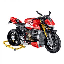 PanlosBrick 672006 Panlos Brick 672006 non  MÔ TÔ TỐC ĐỘ STREETFIGHTER V4 SP bộ đồ chơi xếp lắp ráp ghép mô hình CHIC-BLOCK 981 khối
