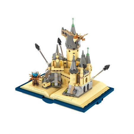 BEAUTY AND 13010 non  SÁCH LÂU ĐÀI MA THUẬT bộ đồ chơi xếp lắp ráp ghép mô hình Harry Potter MAGIC CASTLE BOOK Chú Bé Phù Thủy 727 khối