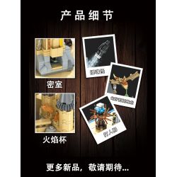 BEAUTY AND 13010 non  SÁCH LÂU ĐÀI MA THUẬT bộ đồ chơi xếp lắp ráp ghép mô hình Harry Potter MAGIC CASTLE BOOK Chú Bé Phù Thủy 727 khối