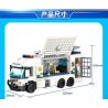 GUDI 10005 non  XE CHỈ HUY CƠ ĐỘNG bộ đồ chơi xếp lắp ráp ghép mô hình Police LIVIN'CITY MOBILE COMMAND CAR Cảnh Sát 427 khối