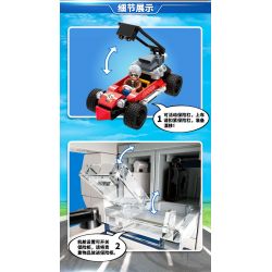 GUDI 10003 non  THIÊN BINH bộ đồ chơi xếp lắp ráp ghép mô hình Police LIVIN'CITY HELICOPTER ATTACK Cảnh Sát 319 khối