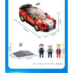 GUDI 10002 non  THEO ĐUỔI NONG bộ đồ chơi xếp lắp ráp ghép mô hình Police LIVIN'CITY SPEED TRACKING Cảnh Sát 327 khối