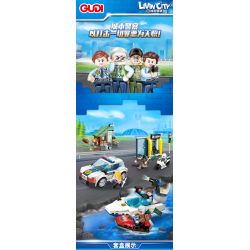 GUDI 10001 10001A 10001B 10001C 10001D non  CẢNH SÁT THÀNH PHỐ 4 TRONG 1 bộ đồ chơi xếp lắp ráp ghép mô hình City LIVIN'CITY 452 khối