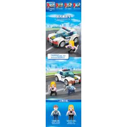 GUDI 10001 10001A 10001B 10001C 10001D non  CẢNH SÁT THÀNH PHỐ 4 TRONG 1 bộ đồ chơi xếp lắp ráp ghép mô hình City LIVIN'CITY 452 khối