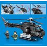 SEMBO 202158 non  TRỰC THĂNG VŨ TRANG ZHI-11B bộ đồ chơi xếp lắp ráp ghép mô hình Military Army Z-11B ATTACK HELICOPTER Quân Sự Bộ Đội 463 khối