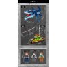 FORANGE FC3724 3724 non  THOÁT KHỎI MIỆNG CỦA MOSASAUR bộ đồ chơi xếp lắp ráp ghép mô hình DINOSAUR ALIVE 888 khối