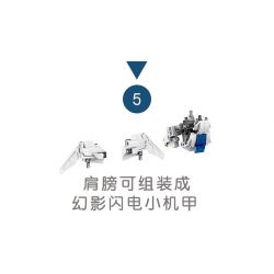 JIESTAR 69000 non  BIẾN ĐỔI SIÊU NHẢY VỌT HIỆP SĨ KIẾM GIÓ PHÒNG THỦ TRÁI ĐẤT bộ đồ chơi xếp lắp ráp ghép mô hình SUPER DEFORMED 901 khối