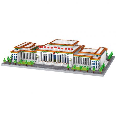 FUN IMAGINATION LZ8186 8186 non  ĐẠI LỄ ĐƯỜNG NHÂN DÂN bộ đồ chơi xếp lắp ráp ghép mô hình Creator GREAT HALL OF THE PEOPLE Sáng Tạo 3730 khối