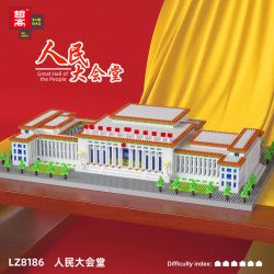 FUN IMAGINATION LZ8186 8186 non  ĐẠI LỄ ĐƯỜNG NHÂN DÂN bộ đồ chơi xếp lắp ráp ghép mô hình Creator GREAT HALL OF THE PEOPLE Sáng Tạo 3730 khối