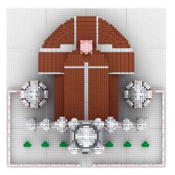 FUN IMAGINATION LZ8052 8052 non  NHÀ THỜ THÁNH TÂM CHÚA GIÊSU HỒ CHÍ MINH VIỆT NAM bộ đồ chơi xếp lắp ráp ghép mô hình Creator HO CHI MINH PINK CHURCH Sáng Tạo 7017 khối