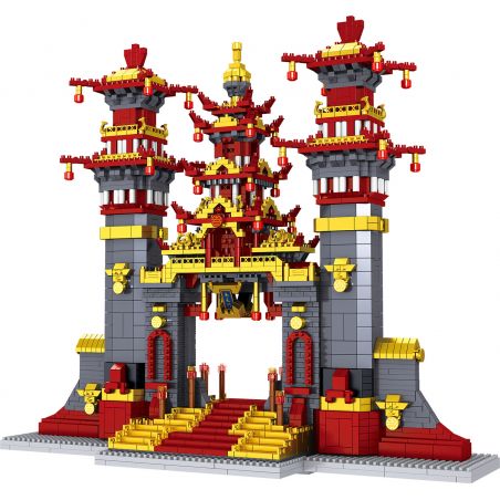 FUN IMAGINATION LZ8041 8041 non  NAM THIÊN MÔN bộ đồ chơi xếp lắp ráp ghép mô hình Creator Sáng Tạo 3996 khối