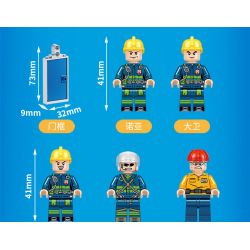 FORANGE FC3107 3107 non  HOẠT ĐỘNG CHỮA CHÁY bộ đồ chơi xếp lắp ráp ghép mô hình Fire Rescure FIRE FIGHTERS Cứu Hỏa 640 khối