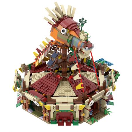 BUILDMOC C5788 5788 non  GA TÀU bộ đồ chơi xếp lắp ráp ghép mô hình THE LEGEND OF ZELDA BOTW STABLES 2015 khối