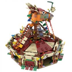 BUILDMOC C5788 5788 non  GA TÀU bộ đồ chơi xếp lắp ráp ghép mô hình THE LEGEND OF ZELDA BOTW STABLES 2015 khối