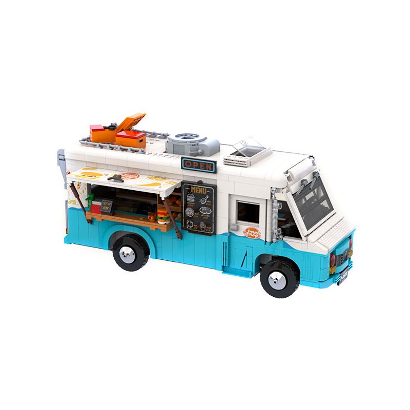 PANTASY 85011 XE TẢI THỰC PHẨM HOÀI CỔ bộ đồ chơi xếp lắp ráp ghép mô hình Creator RETRO FOOD TRUCK Sáng Tạo 2300 khối